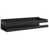 vidaXL Polica za tu&scaron; mat crna 30x10x6 cm bru&scaron;eni nehrđajući čelik 304