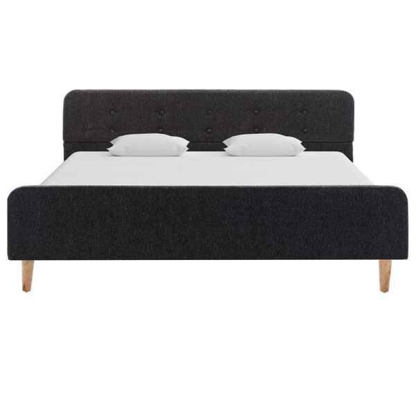 vidaXL Okvir za krevet od jute tamnosivi 160 x 200 cm