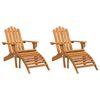 vidaXL Vrtne stolice Adirondack s osloncem za noge 2 kom drvo bagrema