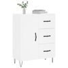 vidaXL Komoda bijela 69,5x34x90 cm od konstruiranog drva
