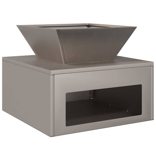 vidaXL Kamin Rđa 50 x 50 x 40 cm Čelik otporan na vremenske uvjete