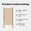 vidaXL Vanjska roleta narančasto-bijela 120x270 cm od tkanine i čelika