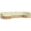 vidaXL Set vanjskih sofa 7 kom. Bijela i krem