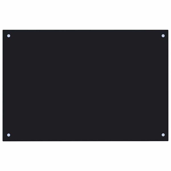 vidaXL Kuhinjska za&scaron;tita od prskanja crna 90 x 50 cm kaljeno staklo