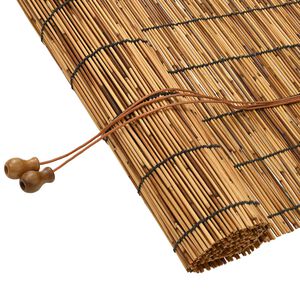 vidaXL Rolo zavjesa Smeđa 60 x 160 cm Trska