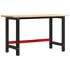 vidaXL Radni stol 140x60x81,5 cm puno drvo hrast