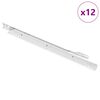 vidaXL Klizač za ladice 12 kom. Bijela 350 mm Čelik