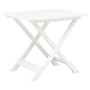 vidaXL Sklopivi vrtni stol bijeli 79 x 72 x 70 cm plastični