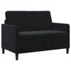 vidaXL Sofa s pohranom Crna 122 x 78 x 87 cm Poliester