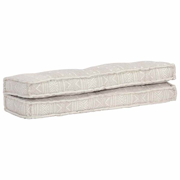 vidaXL Jastuk za paletni kauč svjetlosmeđi od tkanine s patchworkom