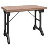 vidaXL Blagovaonski stol 110x65x82 cm od masivne jelovine i željeza