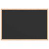 vidaXL Ploča za pisanje kredom s okvirom od masivnog borovog drva crna 60x40 cm