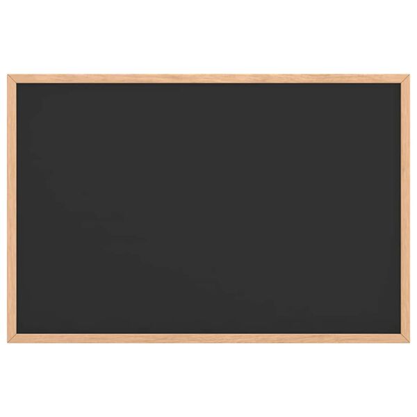 vidaXL Ploča za pisanje kredom s okvirom od masivnog borovog drva crna 60x40 cm