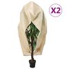 vidaXL Navlake za biljke od flisa s patentom 2 kom 70 g/m&sup2; 3,14x2,5 m