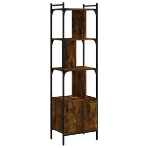 vidaXL Regal za knjige s vratima boja hrasta 44,5x30x154,5 cm drveni