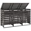 vidaXL Spremi&scaron;te za tri kante za smeće 210x75x121 cm obojena borovina