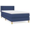 vidaXL Krevet s oprugama i madracem plavi 80x200 cm od tkanine