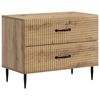 vidaXL Noćni ormar Hrast artisan 62 x 34,5 x 47,5 cm Konstruirano drvo
