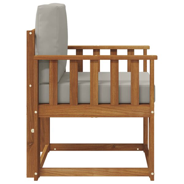 vidaXL Vanjski kauč Čvrsto drvo akacije i poliester