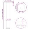 vidaXL Noge za klub stolić 4 kom. antracit 30-32 cm čelik