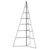 vidaXL Metalno ukrasno božićno drvce crno 140 cm