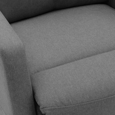 vidaXL Fotelja na podizanje od tkanine svjetlosiva