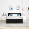 vidaXL Boxspring krevet s madracem Crna 140 x 190 cm tkanina