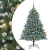 vidaXL Umjetno božićno drvce Zelena 180 cm PVC, Plastika i Čelik