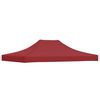 vidaXL Krov za &scaron;ator za zabave 4,5 x 3 m bordo 270 g/m&sup2;