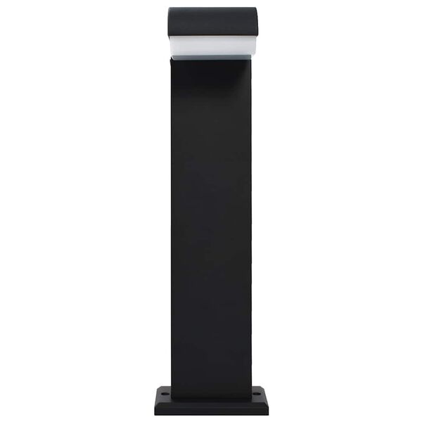 vidaXL Vrtna LED svjetiljka 9 W crna ovalna