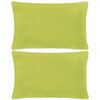 vidaXL Set Jastuka 2 kom od Velura 40x60 cm Zeleni