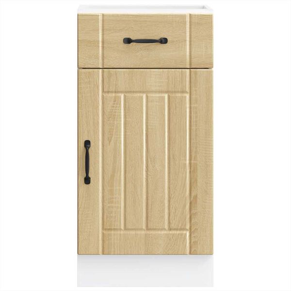 vidaXL Donji kuhinjski ormarić Lucca boja hrasta konstruirano drvo