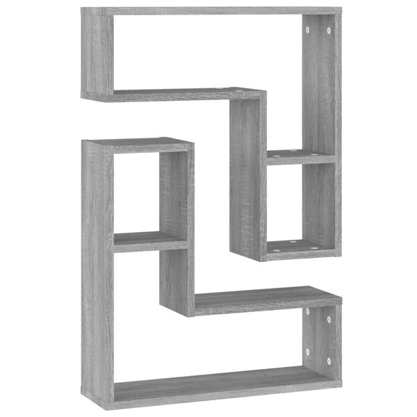 vidaXL Zidne police 2 kom boja hrasta 50x15x50 cm konstruirano drvo