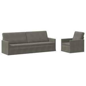 vidaXL Set sofe 2 pcs Svjetlosiva Kordura tekstil