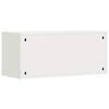 vidaXL Ormar za zid u garaži Bijelo 80 x 33 x 35 cm Čelik s prahom