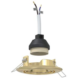 vidaXL Reflektor 6 pcs Zlatno 9 x 9 x 2.5 cm Metal