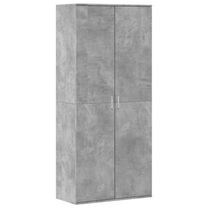 vidaXL Ormarić za cipele boja betona 80x39x178 cm konstruirano drvo