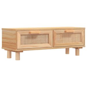vidaXL Stolić za kavu smeđi 80x40x30 cm konstruirano drvo i borovina