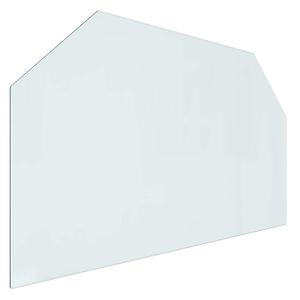 vidaXL Staklena ploča za kamin *Transparent*an 100 x 60 cm Stakl