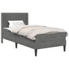 vidaXL Okvir kreveta s madracem Tamno siva 90 x 190 cm Bar&scaron;un