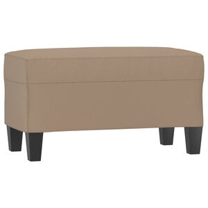 vidaXL Klupa boja cappuccina 70 x 35 x 41 cm od umjetne kože