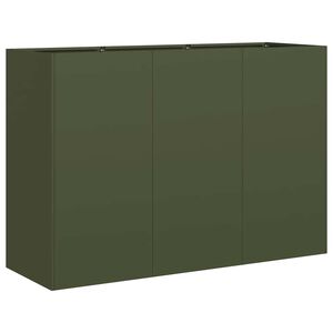 vidaXL Sadilica maslinastozelena 120x40x80 cm hladno valjani čelik