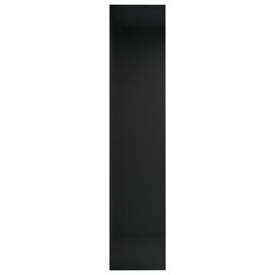 vidaXL Ormarić za knjige/TV sjajni crni 36 x 30 x 143 cm od iverice