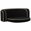 vidaXL Sklopiva sofa za pse crna 73 x 67 x 26 cm pli&scaron;ana perivi jastuk