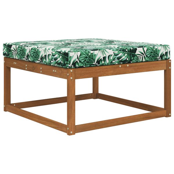 vidaXL Jastuk za vanjsku sofU Uzorak lista 80 x 80 x 8 cm Poliester