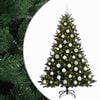 vidaXL Umjetno božićno drvce s kuglicom 210 cm 300 LED lampica