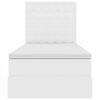 vidaXL Krevet s od storage Čista bijela 90 x 200 cm Lažna koža