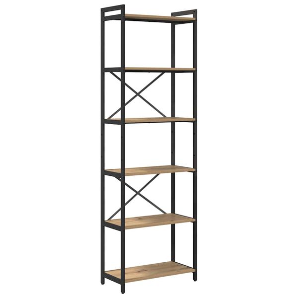 vidaXL Polica Umjetnički hrast 40 x 30 x 85 cm Konstruirano drvo