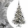 vidaXL Umjetno božićno drvce s kuglicom 120 cm 150 LED lampica