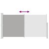 vidaXL Uvlačiva bočna tenda za terasu 170 x 300 cm siva
